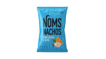 Show details for NOMS NACHOS SOUR CREAM & HERB 32G Picture of NOMS NACHOS SOUR CREAM & HERB 32G