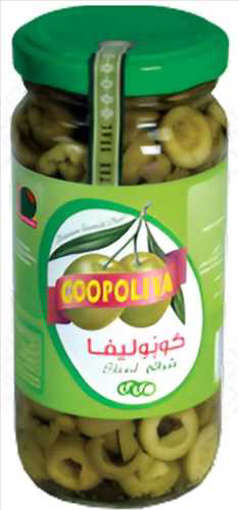 Picture of COOPOLIVA SLICED GREEN OLIVES 114GM