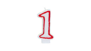 Picture of HAPPY BIRTHDAY NUMARIC CANDLE 1PC