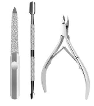 Picture of MANICURE NAIL CLIPPER 3PCS SET BOX NO.222 