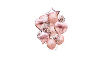 Picture of BIRTHDAY FOIL BALOON HEART&STAR 