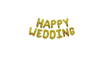Picture of HAPPY WEDDING FOIL BALOON 12PCS