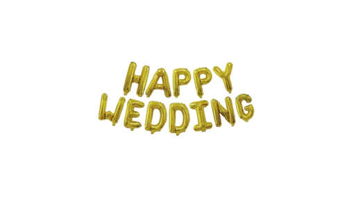 Picture of HAPPY WEDDING FOIL BALOON 12PCS
