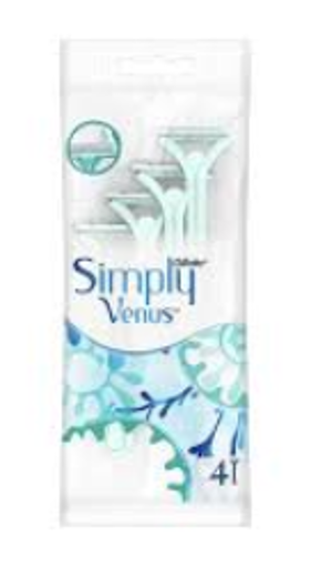 Picture of GILLETTE SIMPLY VENUS RAZOR GREEN 4 PCS 